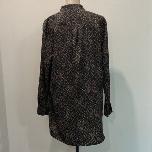 Lauren Ralph Lauren Brown Long Sleeve Tunic Size XL - Picture 7 of 13